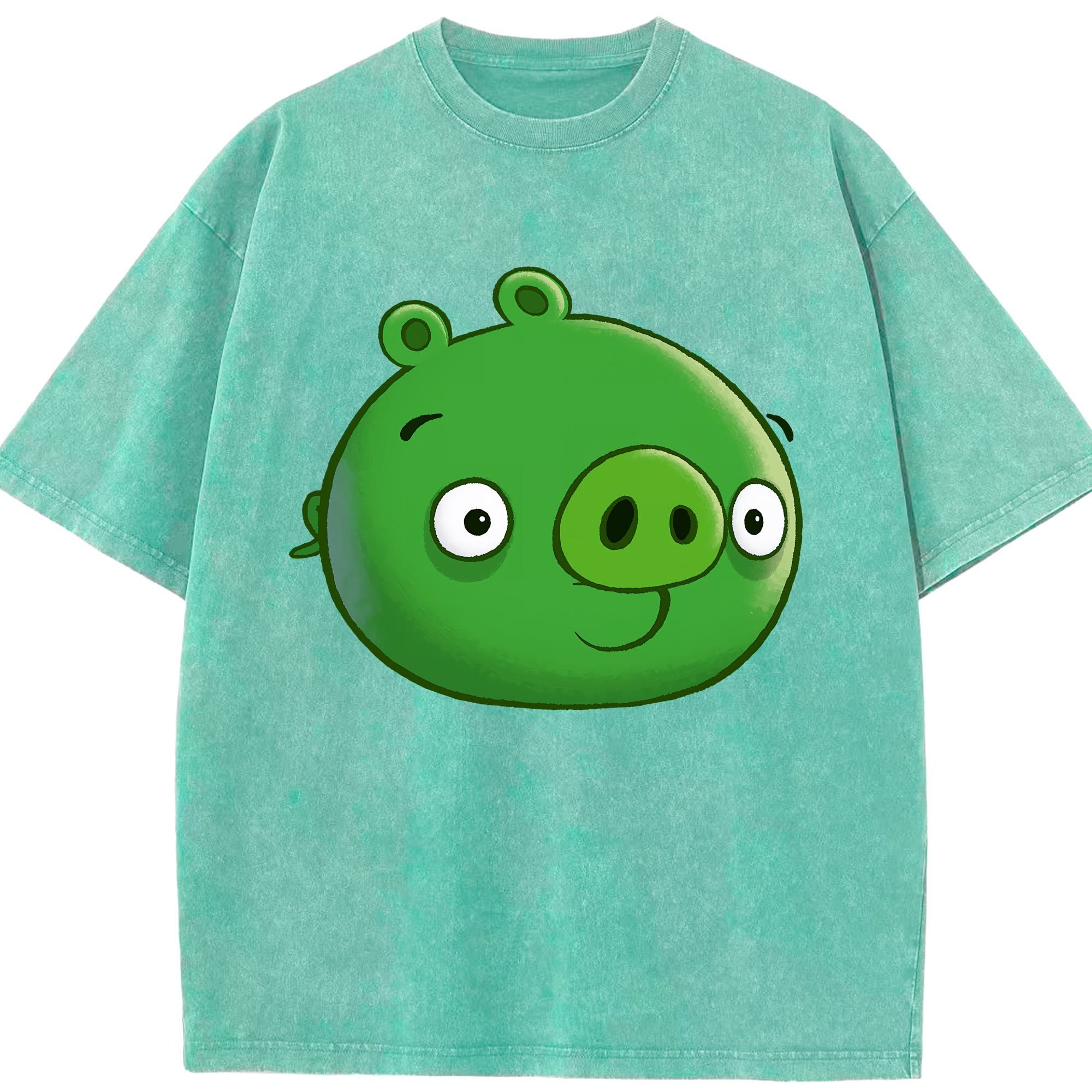 （画像用） Angry Birds アングリーバード 綿100% ヴィンテージ風 半袖Tシャツ（フロントプリント）